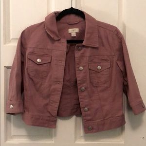 Mauve denim jacket